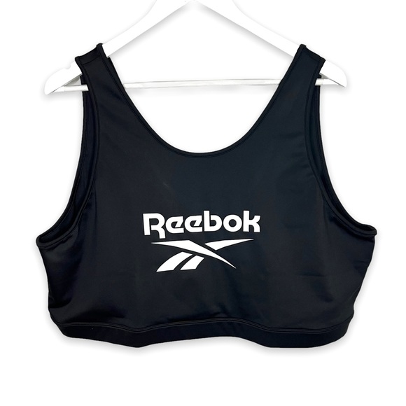 NEW Reebok Black Plus Size Sports Bra Size 4X Workout Running - Picture 1 of 8